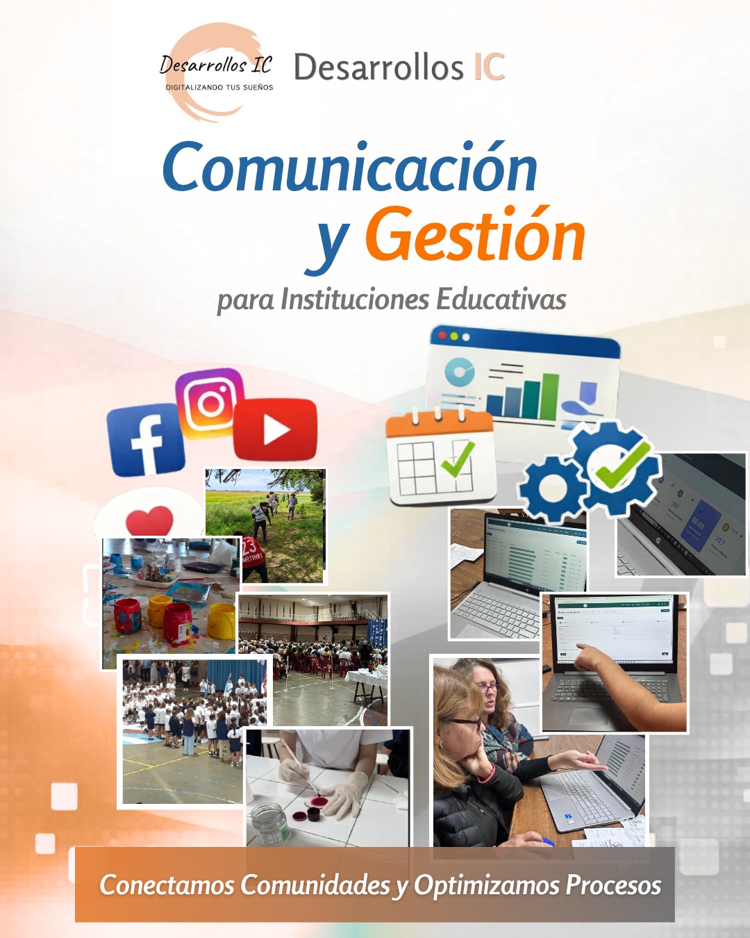Dos formas de acompañar a las instituciones educativas: comunicación y gestión